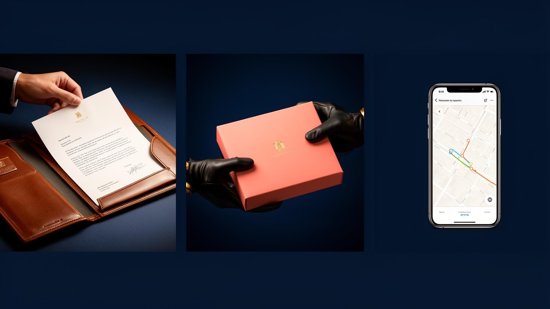 مراحل خدمة التوصيل: استلام، تتبع، تسليم